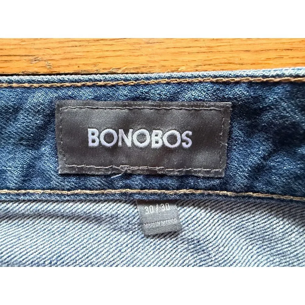 BONOBOS 'The Blue Jean' Slim Distressed Denim Mens sz 30/30